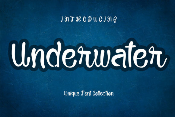 Underwater Font Poster 1