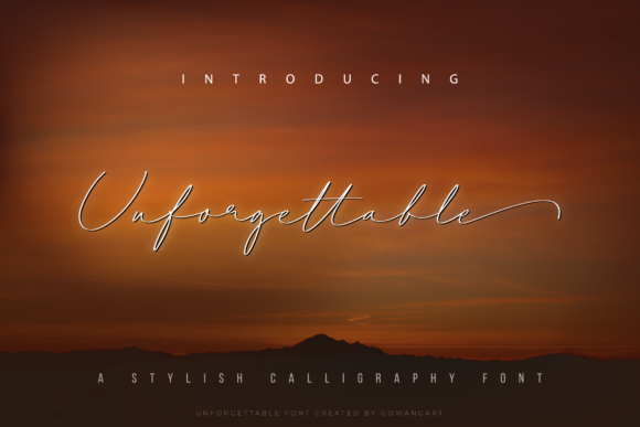 Unforgettable Font Unforgettable Font Poster 1