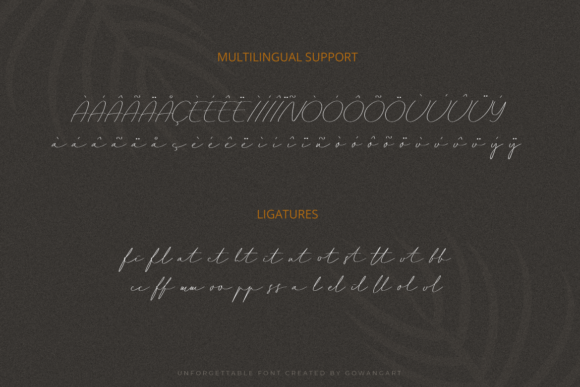 Unforgettable Font Poster 3