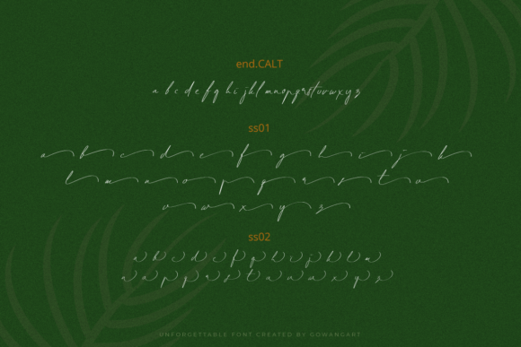 Unforgettable Font Poster 4
