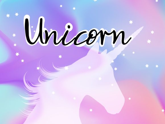 Unicorn Font Poster 1