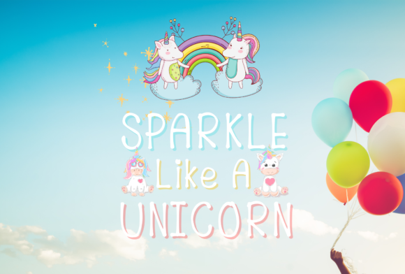 Unicorn Ink Font Poster 3