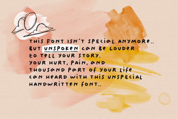 Unspoken Font