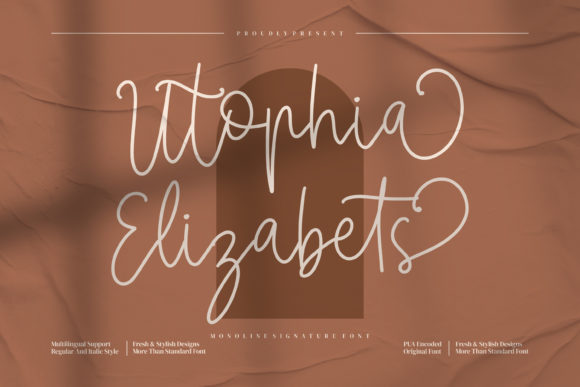 Utophia Elizabets Font Poster 1