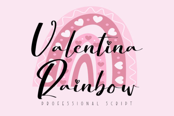 Valentina Rainbow Font