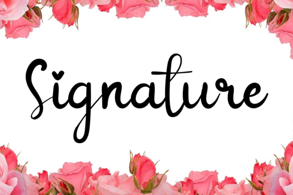 Valentine Font Poster 3