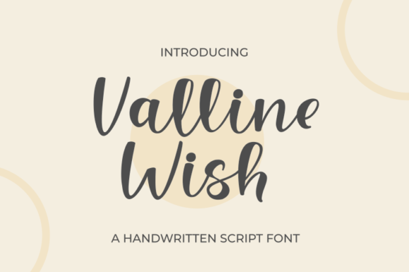 Valline Wish Font Poster 1