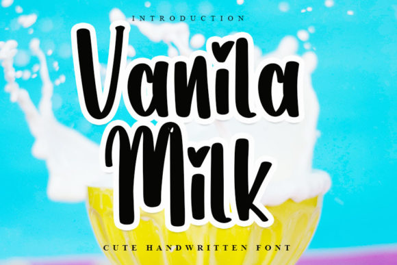 Vanila Milk Font Poster 1