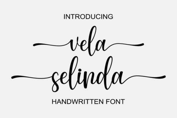 Vela Selinda Font Poster 1