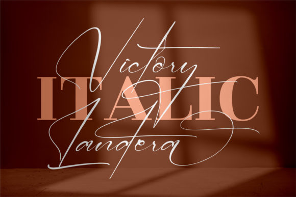 Victory Landera Font Poster 2