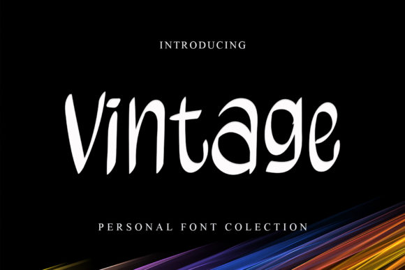 Vintage Font Poster 1