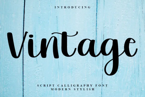 Vintage Font Vintage Font Poster 1
