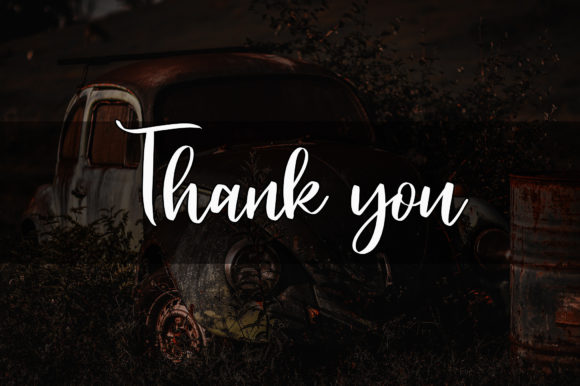 Vintage Car Font Poster 5