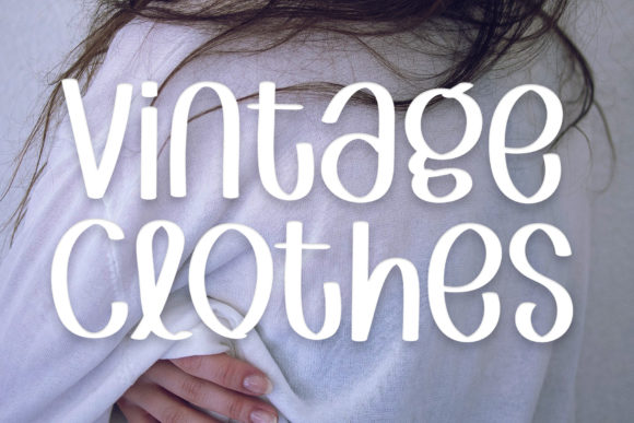 Vintage Clothes Font Poster 1