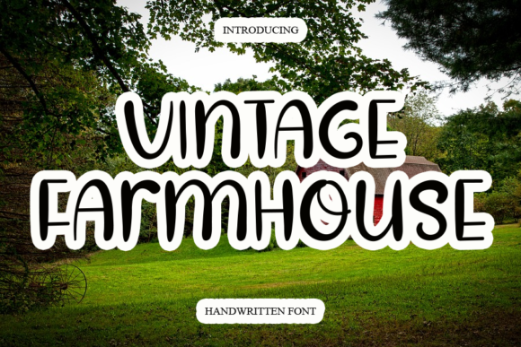 Vintage Farmhouse Font Poster 1
