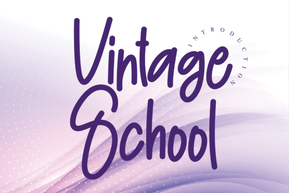 Vintage School Font Poster 1