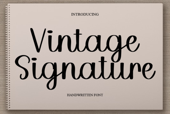 Vintage Signature Font Poster 1