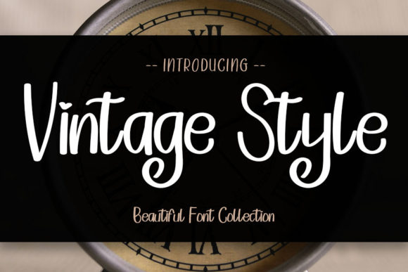 Vintage Style Font Poster 1