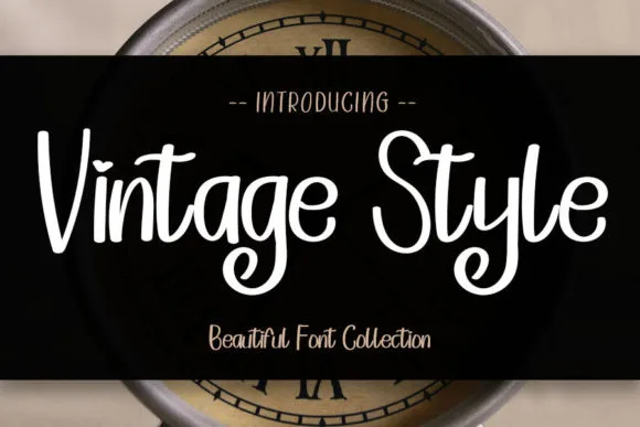 Vintage Style Font Vintage Style Font Poster 1