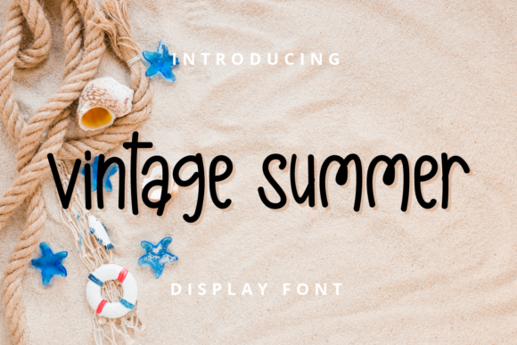 Vintage Summer Font Poster 1