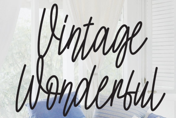 Vintage Wonderful Font Poster 1