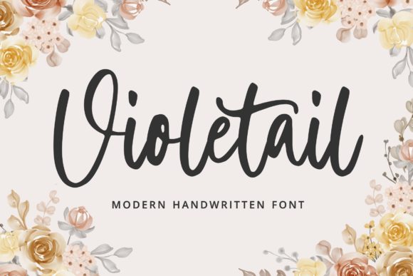 Violetail Modern Font Poster 1