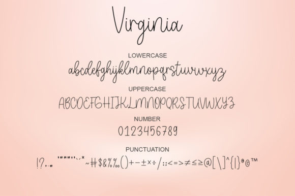 Virginia Font Poster 5