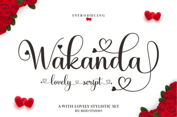 Wakanda Script Font Poster 1