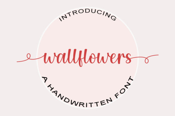 Wallflowers Font Poster 1