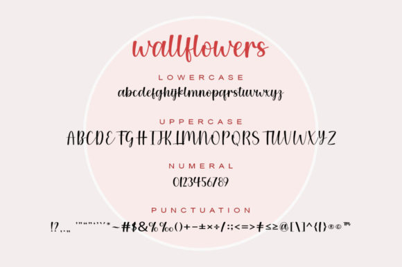 Wallflowers Font Poster 5