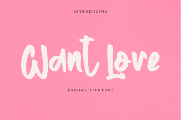 Want Love Font Poster 1