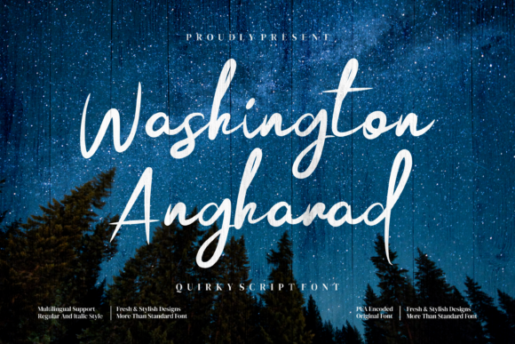 Washington Angharad Font Poster 1