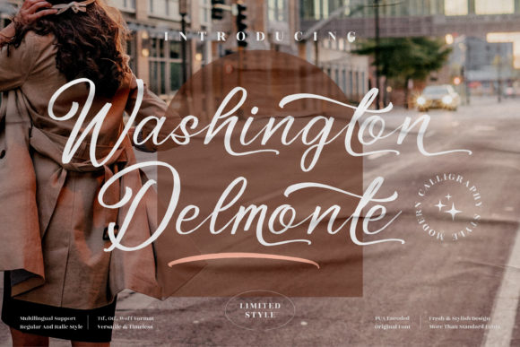 Washington Delmonte Font Poster 1