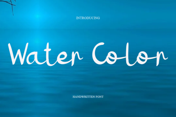 Water Color Font Poster 1