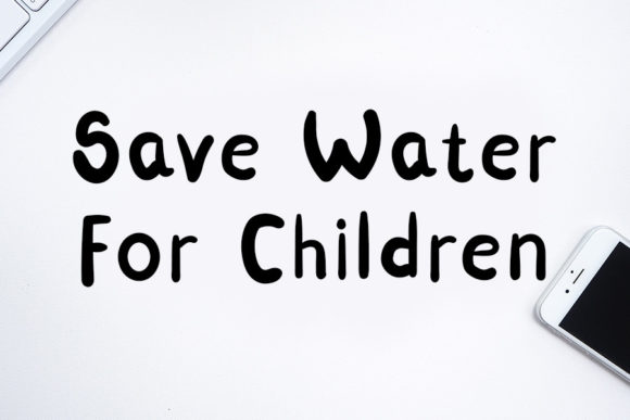 Water White Font Poster 2