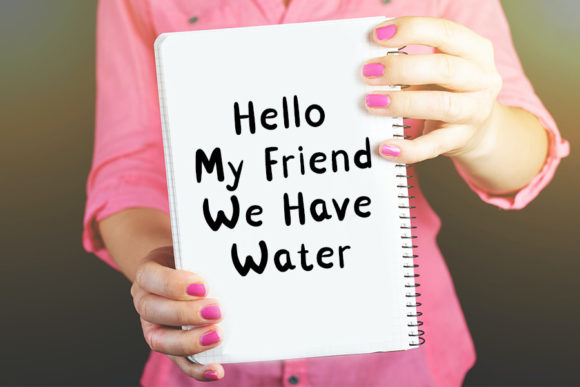 Water White Font Poster 3