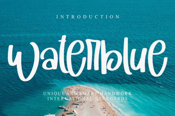 Waterblue Font Poster 1