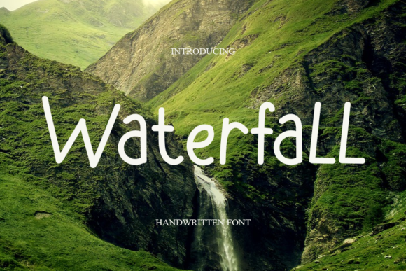 Waterfall Font Poster 1