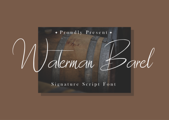 Waterman Barrel Font Poster 1