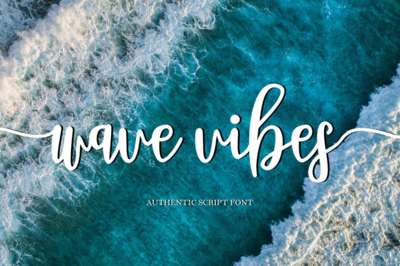 Wave Vibes Font Poster 1