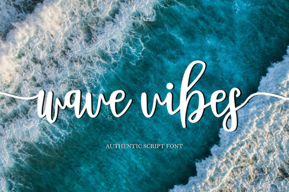 Wave Vibes Font Poster 1