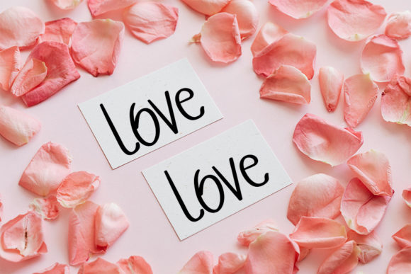 We Love You Font Poster 4