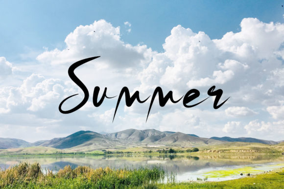 Weather Font Poster 2