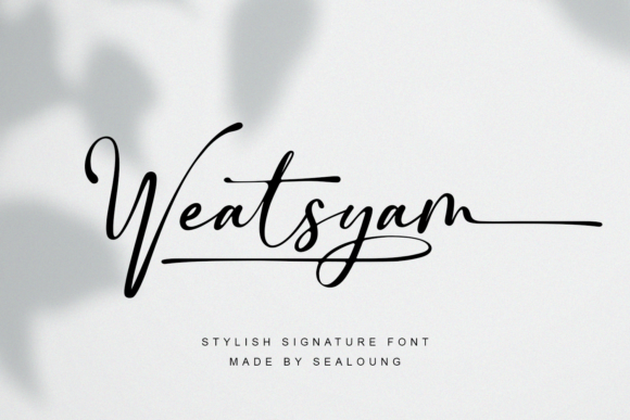 Weatsyam Font Poster 1