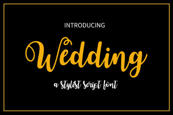 Wedding Font Poster 1