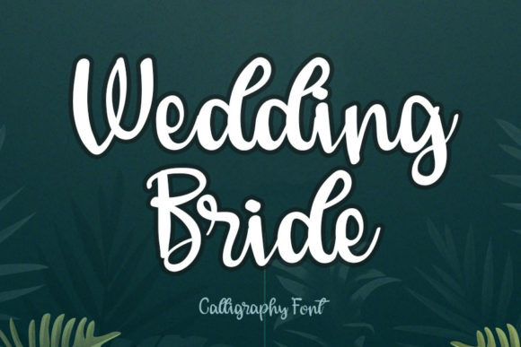Wedding Bride Font Poster 1