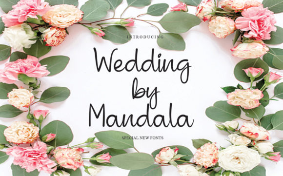 Wedding by Mandala Font