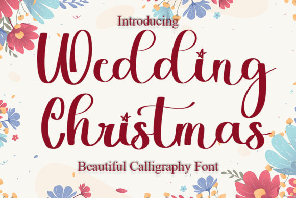 Wedding Christmas Font Poster 1