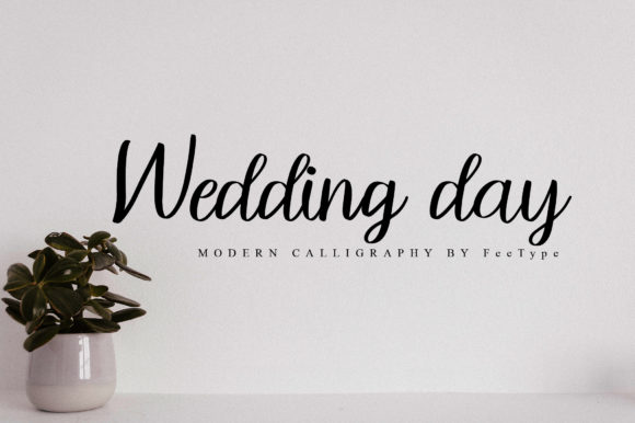 Wedding Day Font Poster 1