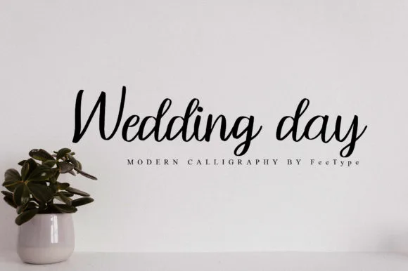 Wedding Day Font Poster 1